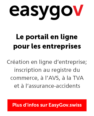 easygov Logo et lien vers le portail en ligne pour les entreprises 